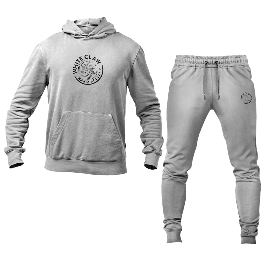 Men's White Claw Logo Hoodie Joggers Set