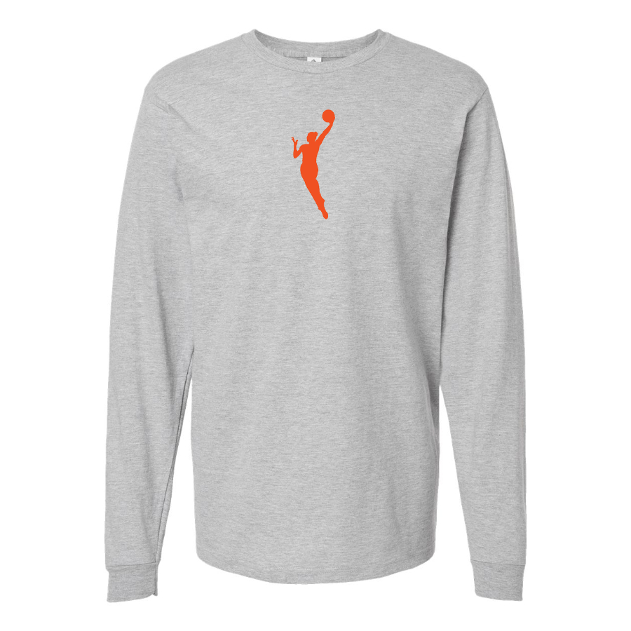 Men's WNBA Symbol Logo Cotton Long Sleeve T-Shirt