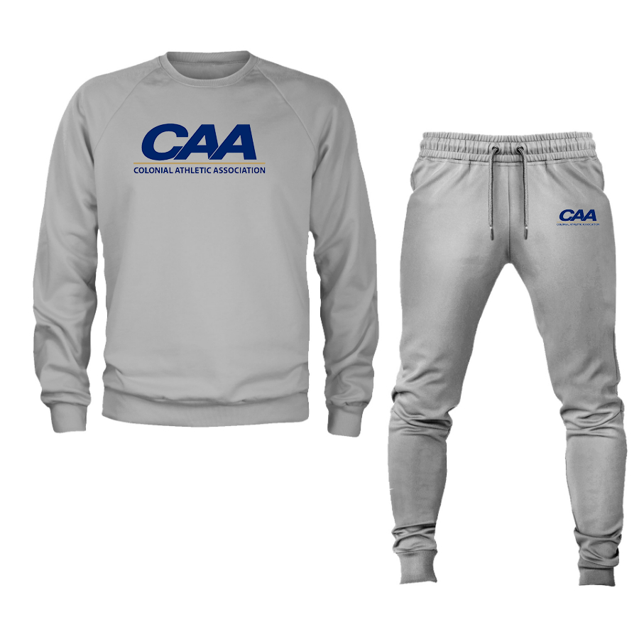 Men's Colonial Athletic Association Crewneck Sweatshirt Joggers Suit