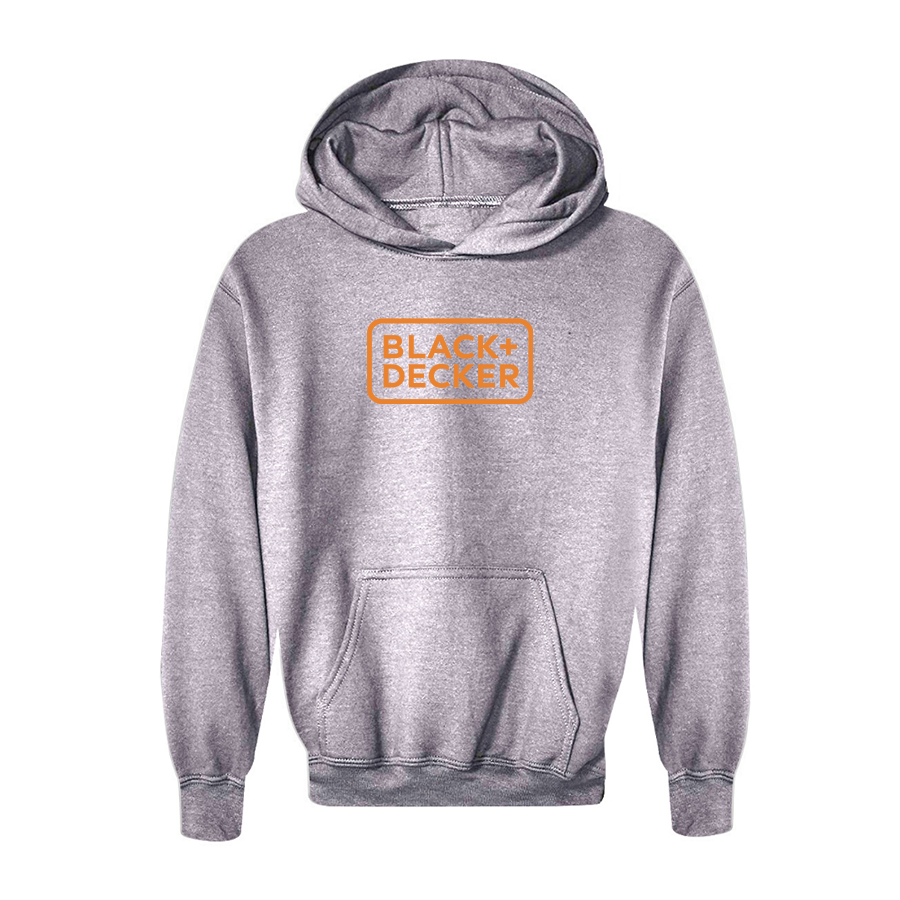 Youth Black Decker Logo Pullover Hoodie