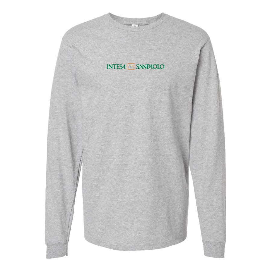 Men's  Intesa  Logo Cotton Long Sleeve T-Shirt