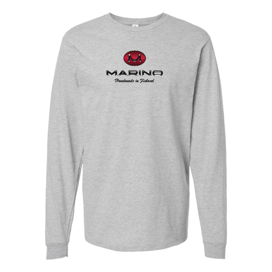 Men's Marino Finland Logo Cotton Long Sleeve T-Shirt