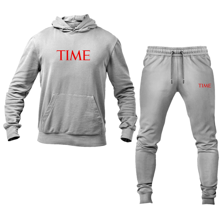 Men's Time Logo Hoodie Joggers Set