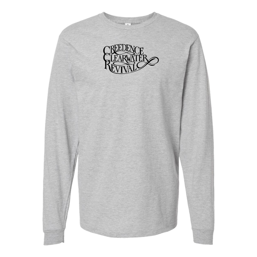 Men's Creedence Clearwater Revival Logo Cotton Long Sleeve T-Shirt