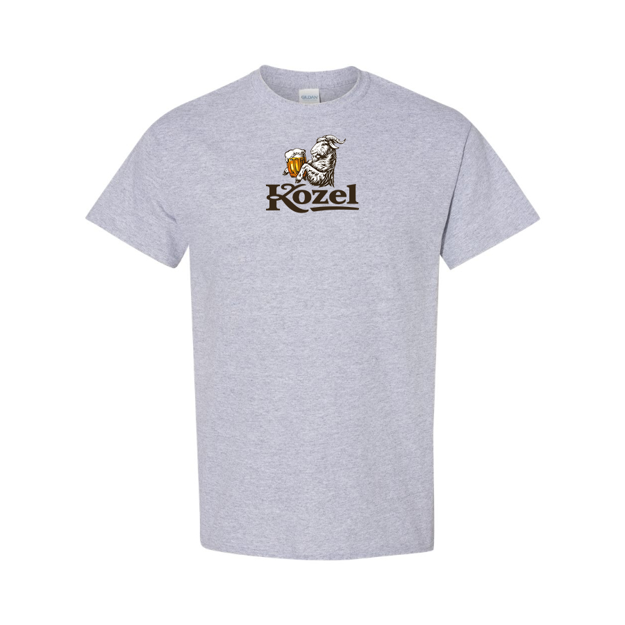 Men's Velkopopovicky Kozel Logo Cotton T-Shirt