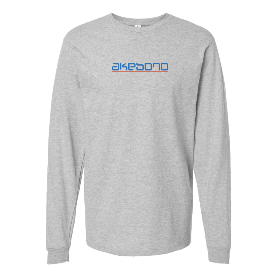 Men's Akebono Logo Cotton Long Sleeve T-Shirt