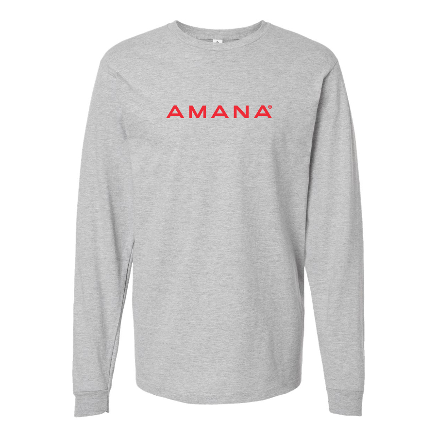Men's Amana Logo Cotton Long Sleeve T-Shirt