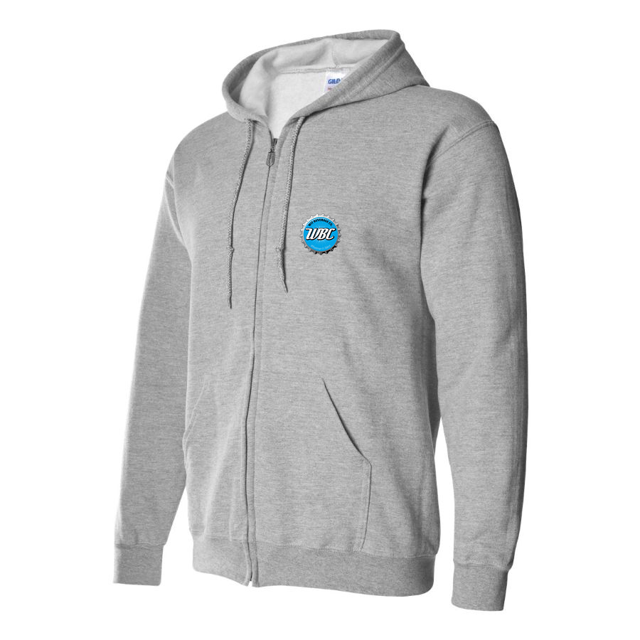 Men's Wit Beverage Company Logo Zipper Hoodie