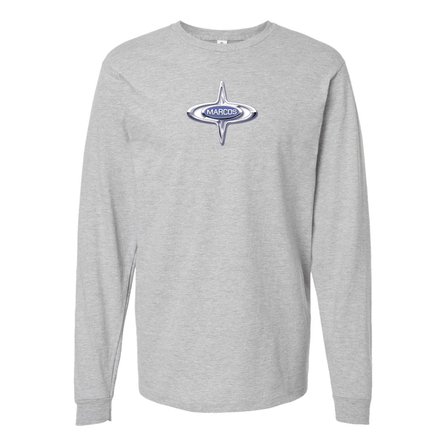 Men's Marcos Logo Cotton Long Sleeve T-Shirt