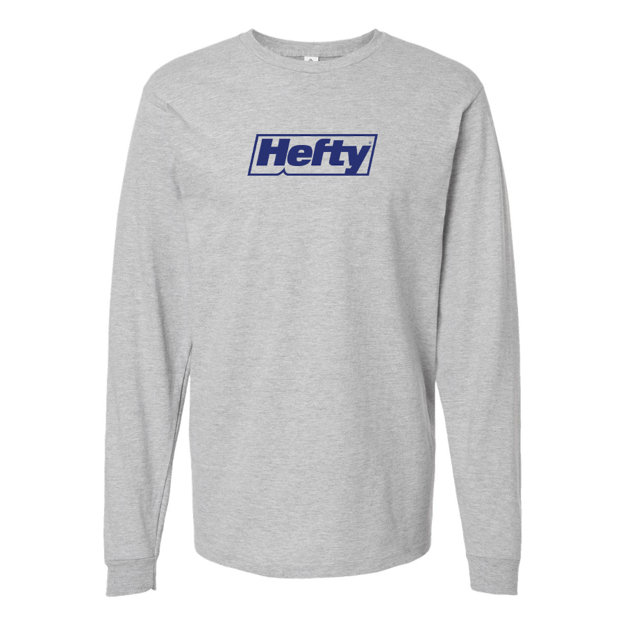 Men's Hefty Logo Cotton Long Sleeve T-Shirt
