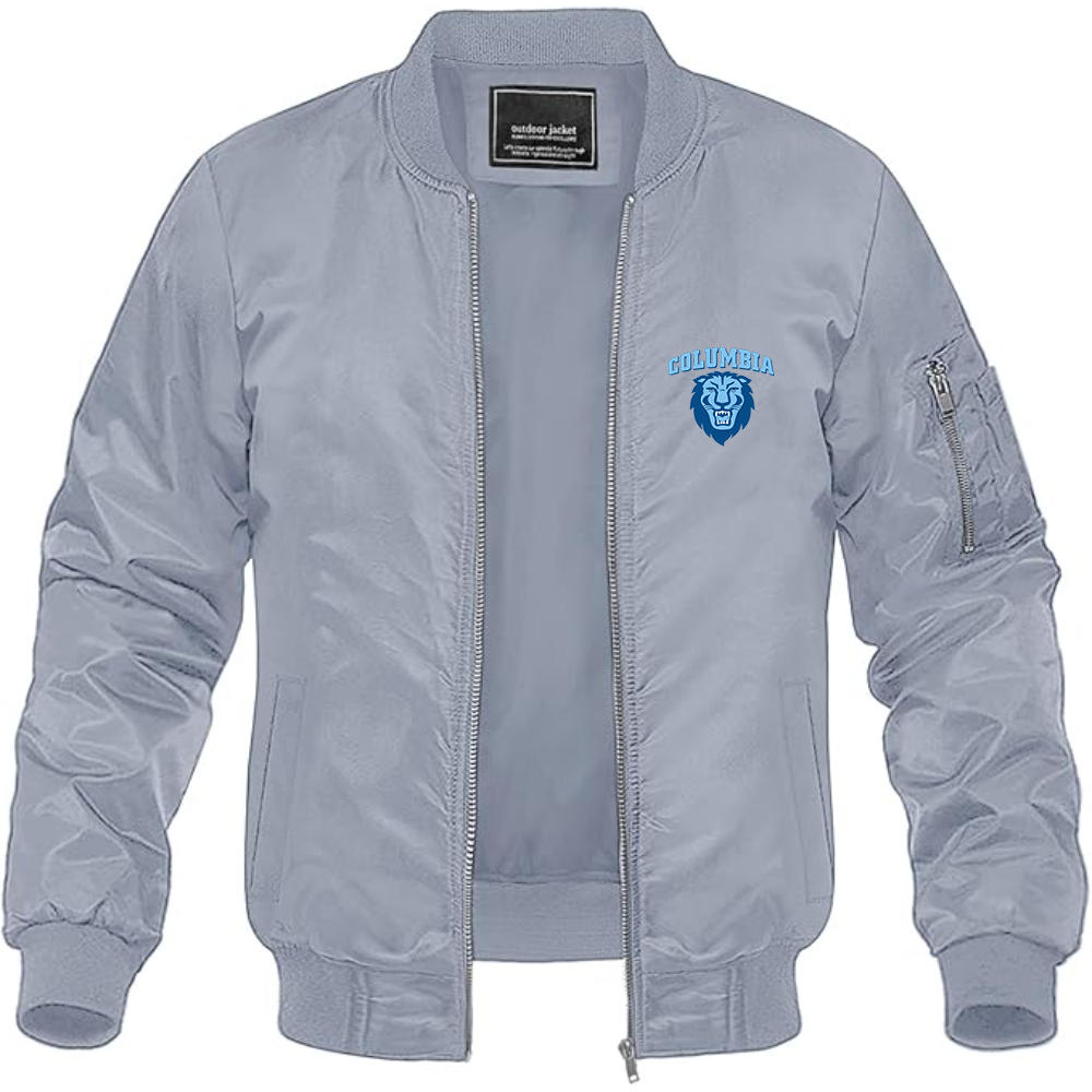 Men's  Columbia Lions Lightweight Bomber Jacket Windbreaker Softshell Varsity Jacket Coat