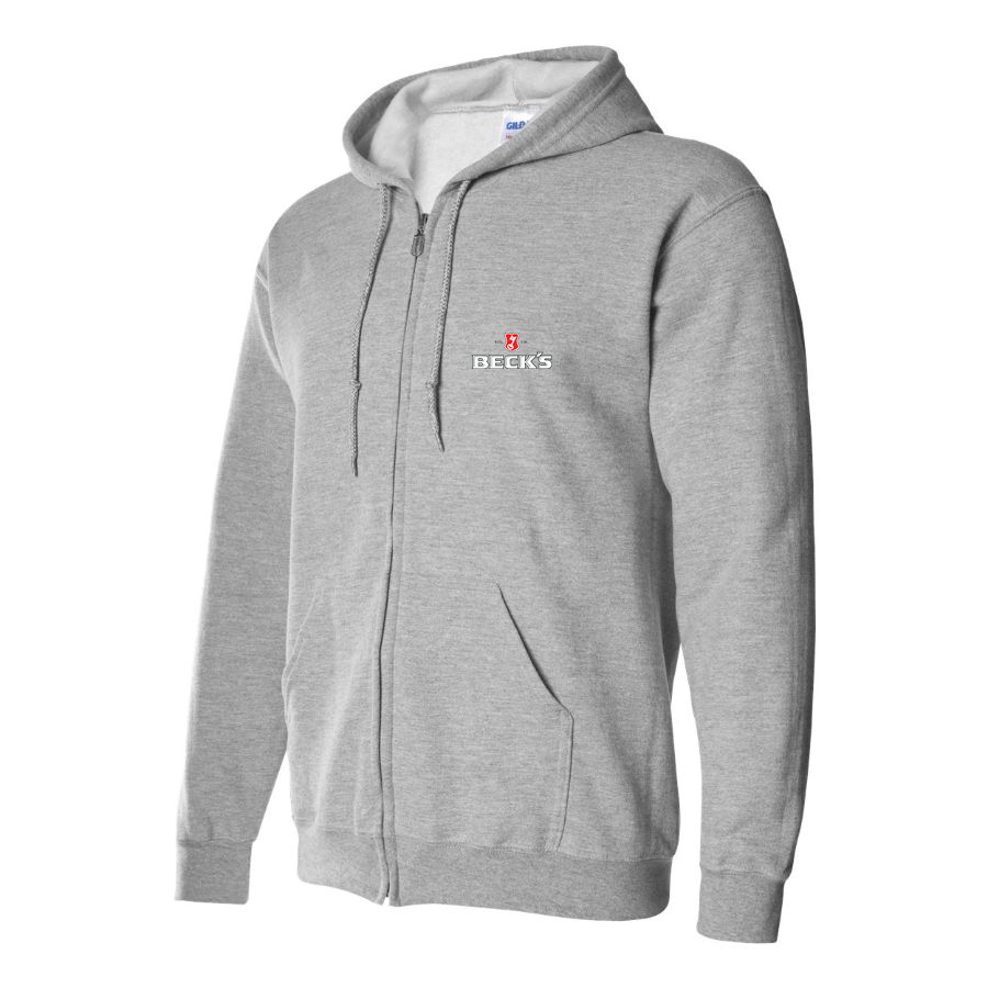 Men's Becks Logo Zipper Hoodie