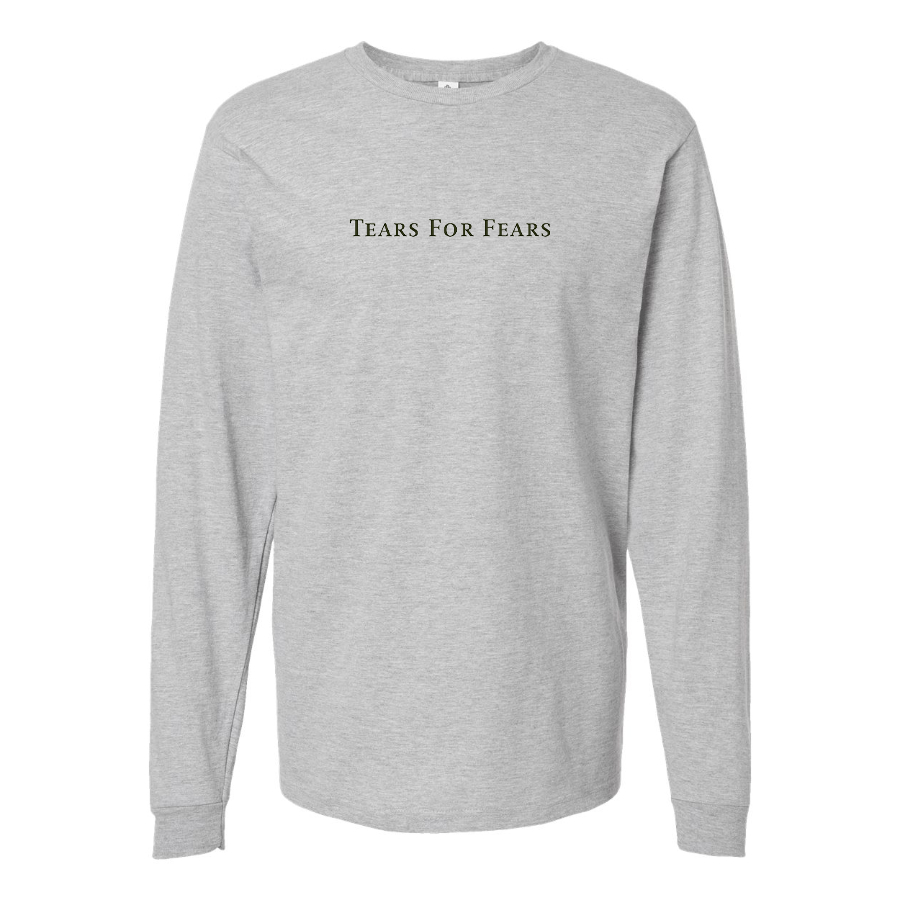 Men's Tears for Fears Logo Cotton Long Sleeve T-Shirt