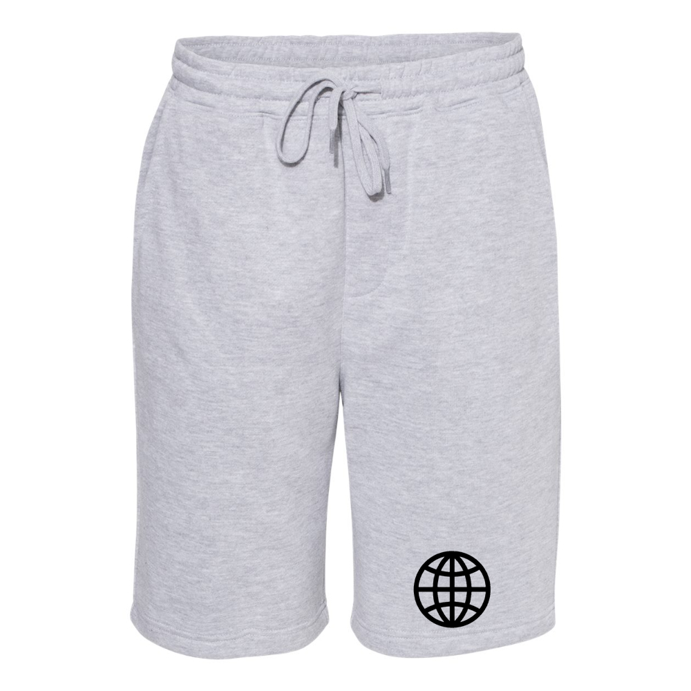 Men's Internet Globe  Independent Trading Co Midweight Fleece Short
