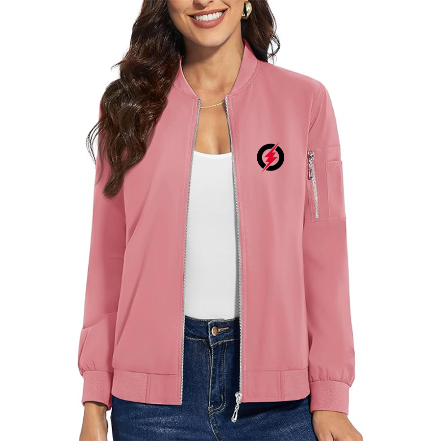 Women's  Rayovac Lightning Premium Bomber Jacket with Polished Detailing and Functional Sleeve Pocket Modern Luxury Outerwear