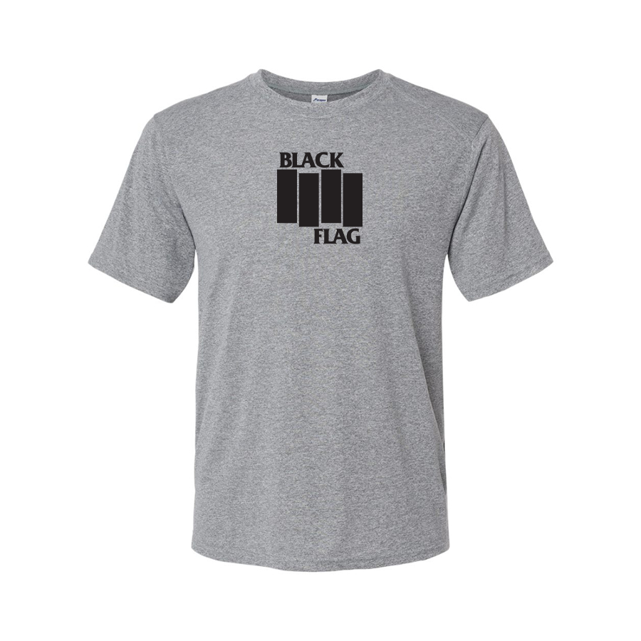 Men's Black Flag Logo Performance T-Shirt
