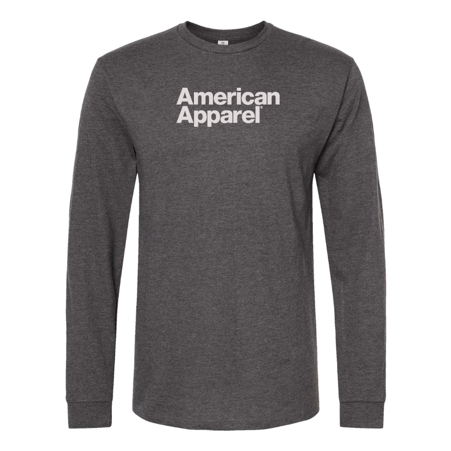 Men's American Apparel Logo Cotton Long Sleeve T-Shirt