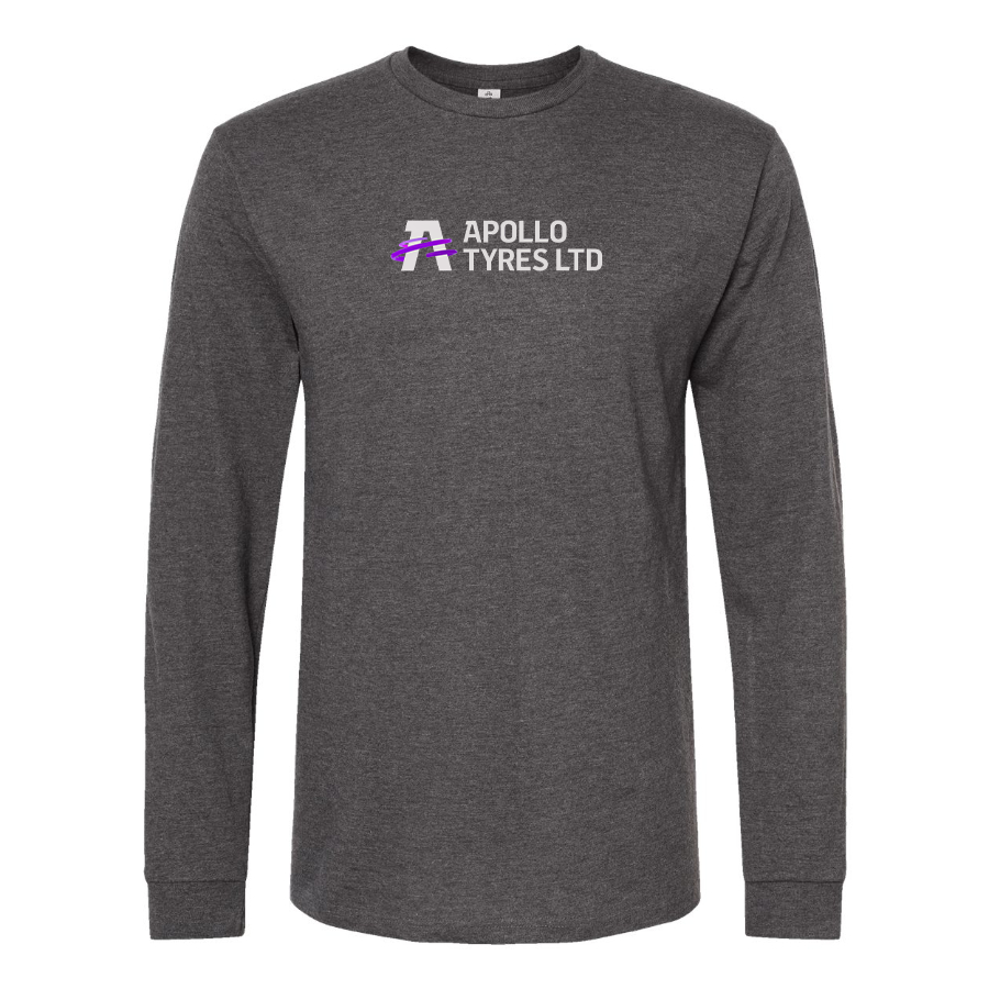 Men's Apollo Tyres Logo Cotton Long Sleeve T-Shirt