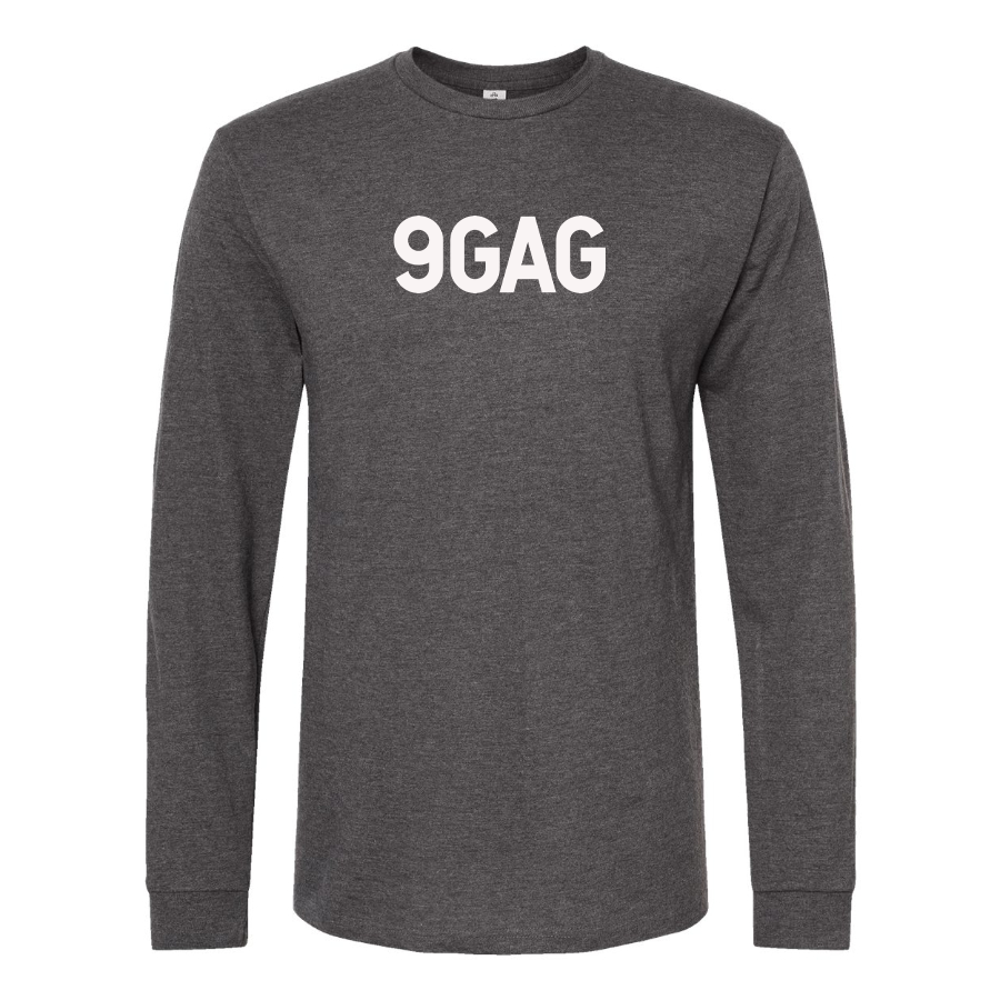 Men's 9gag Logo Cotton Long Sleeve T-Shirt