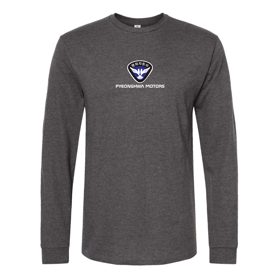 Men's Pyeonghwa Motors Logo Cotton Long Sleeve T-Shirt