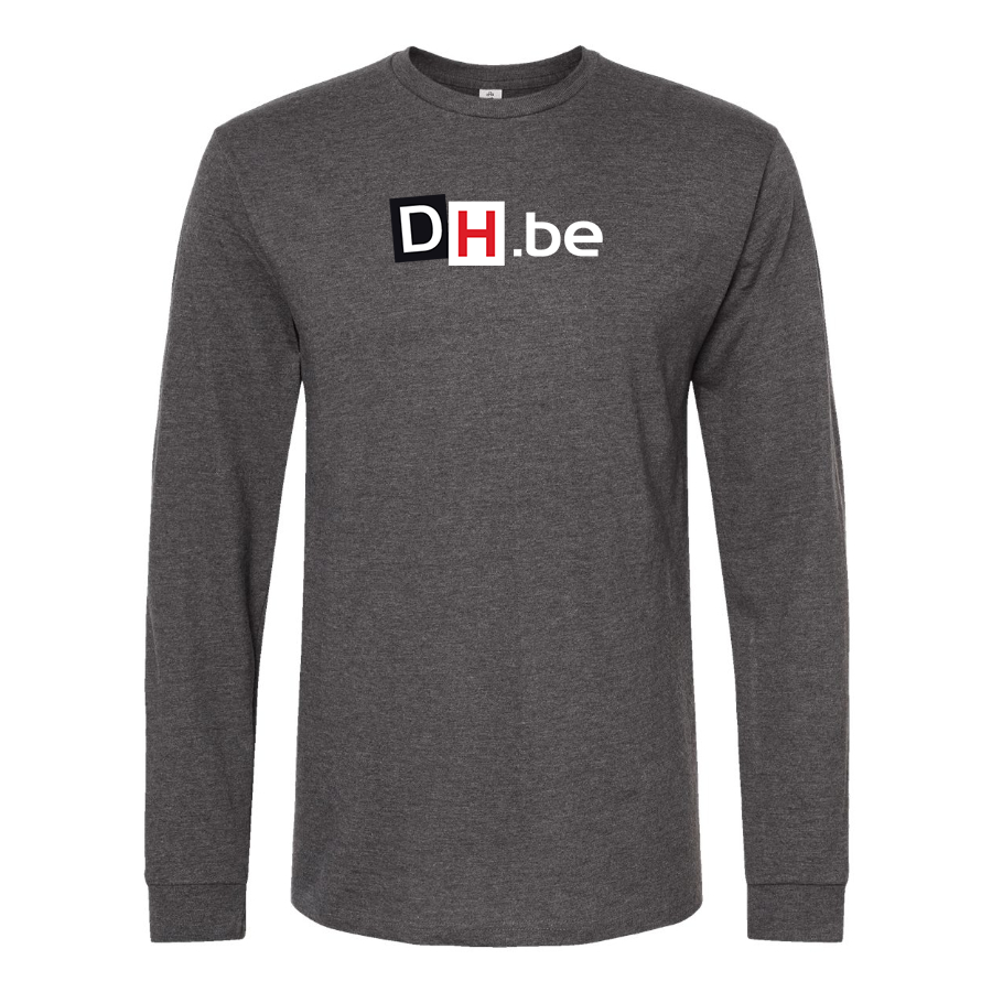 Men's DH Derniere Heure Logo  Cotton Long Sleeve T-Shirt