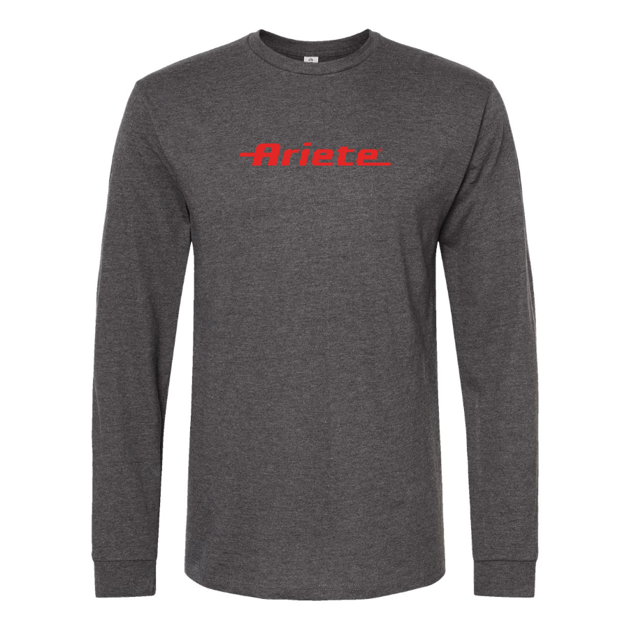 Men's Ariete Logo Cotton Long Sleeve T-Shirt