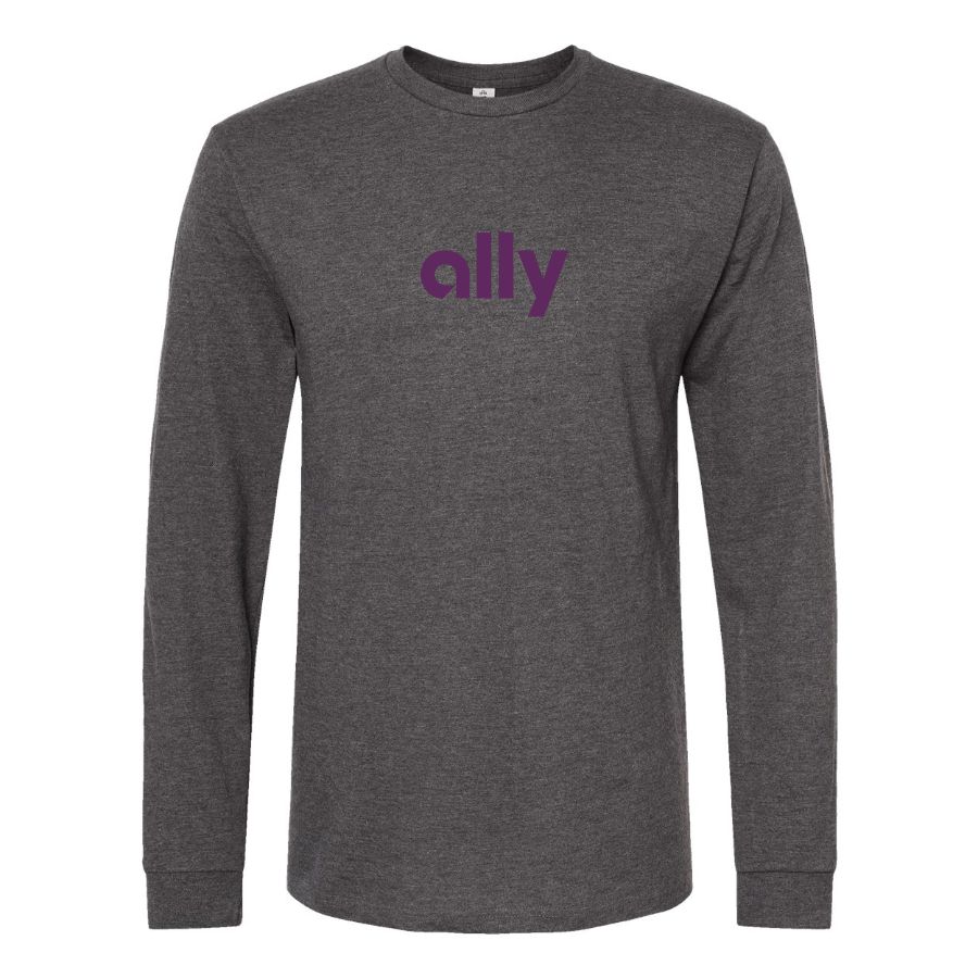 Men's Ally Financial Logo Cotton Long Sleeve T-Shirt