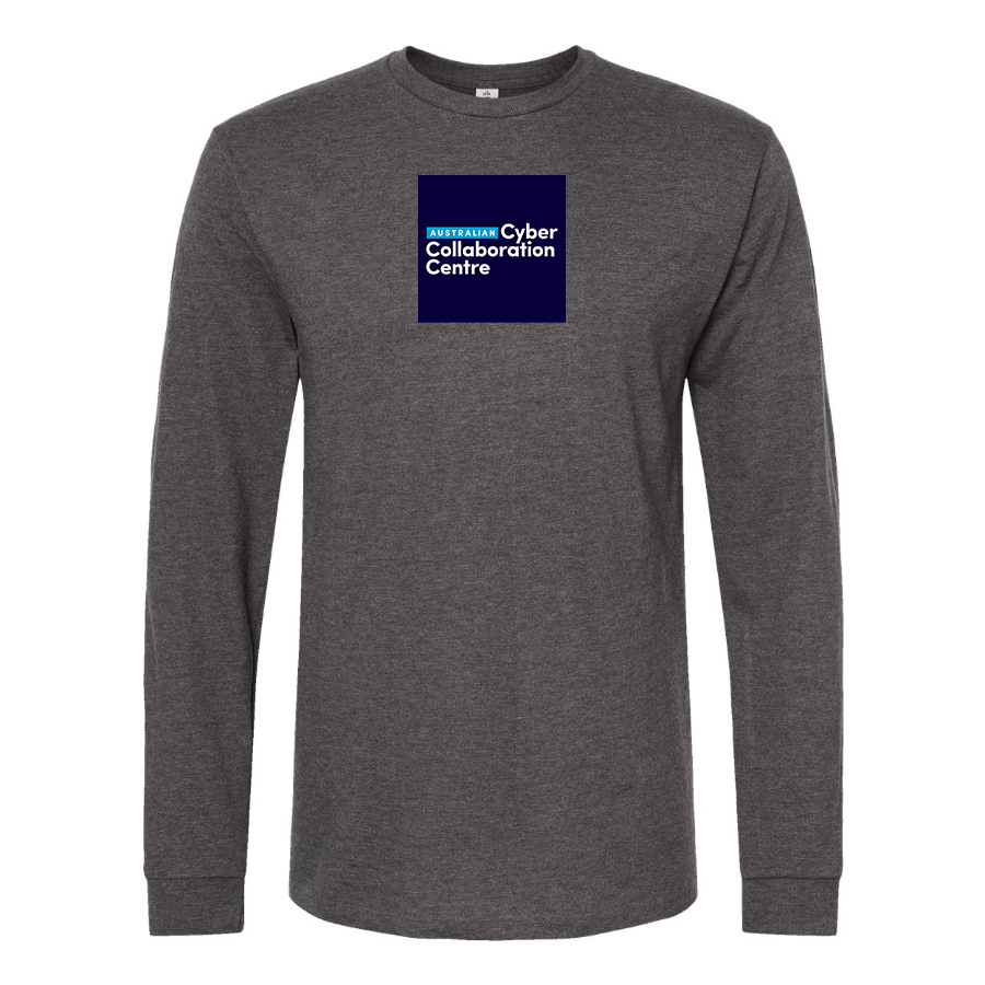 Men's Australian Cyber Collaboration Centre Logo Cotton Long Sleeve T-Shirt