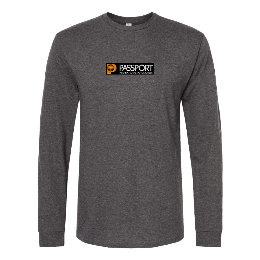 Men's Passport  Logo Cotton Long Sleeve T-Shirt