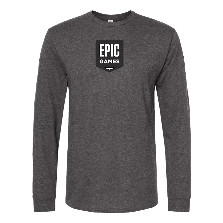 Men's Epic Games Logo Cotton Long Sleeve T-Shirt