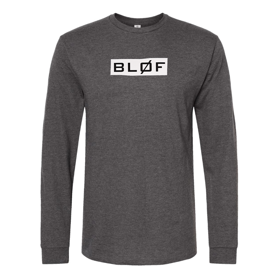Men's BLØF Logo Cotton Long Sleeve T-Shirt
