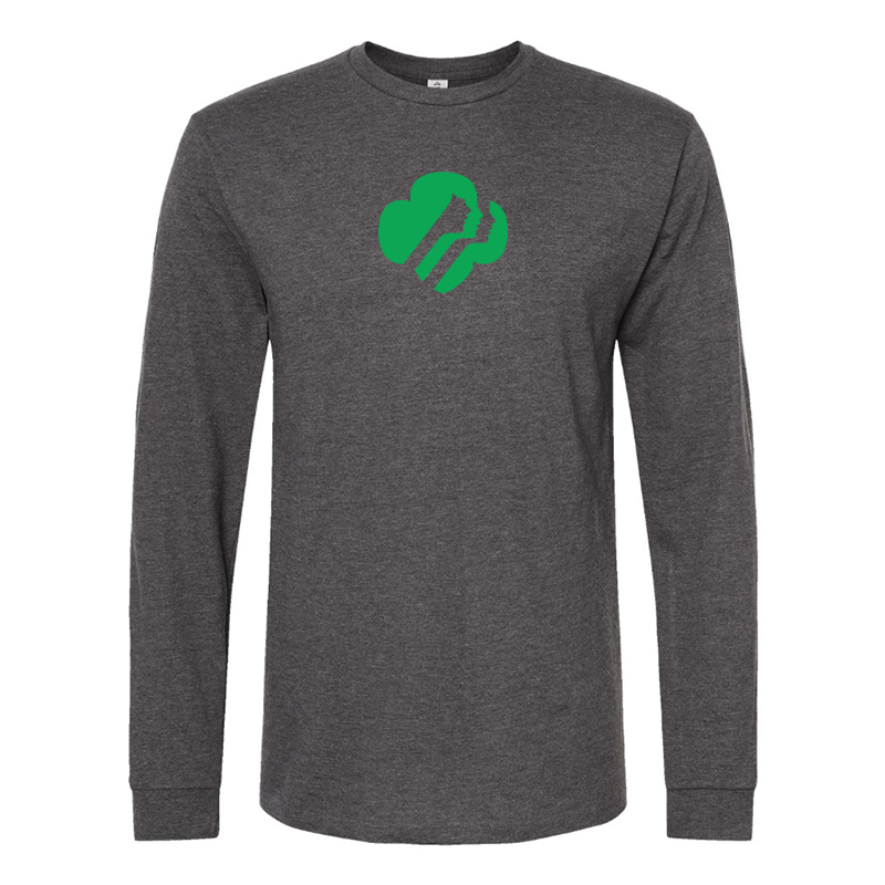 Men's Girl Scouts Logo Cotton Long Sleeve T-Shirt