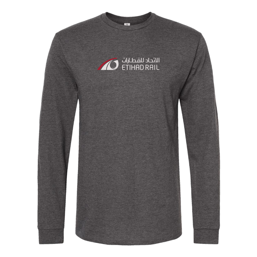 Men's Etihad Rail Logo Cotton Long Sleeve T-Shirt
