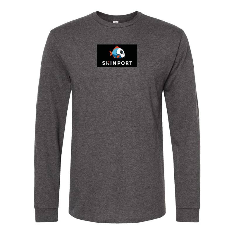 Men's Skinport Logo Cotton Long Sleeve T-Shirt