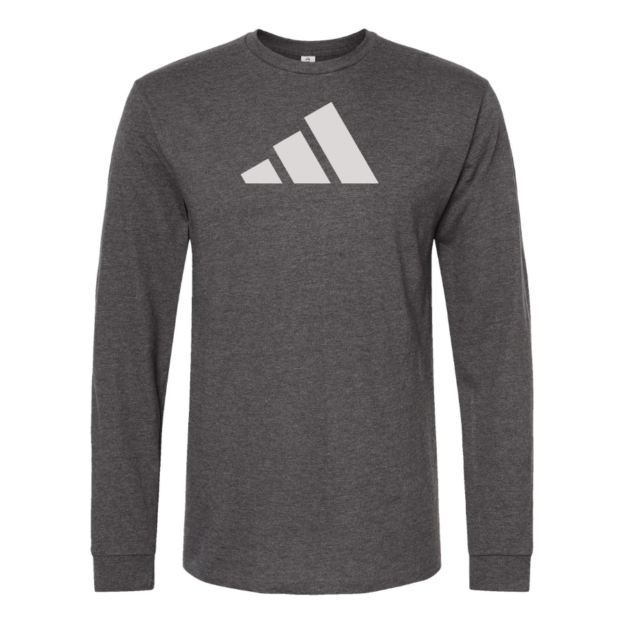 Men's Adidas Logo Cotton Long Sleeve T-Shirt