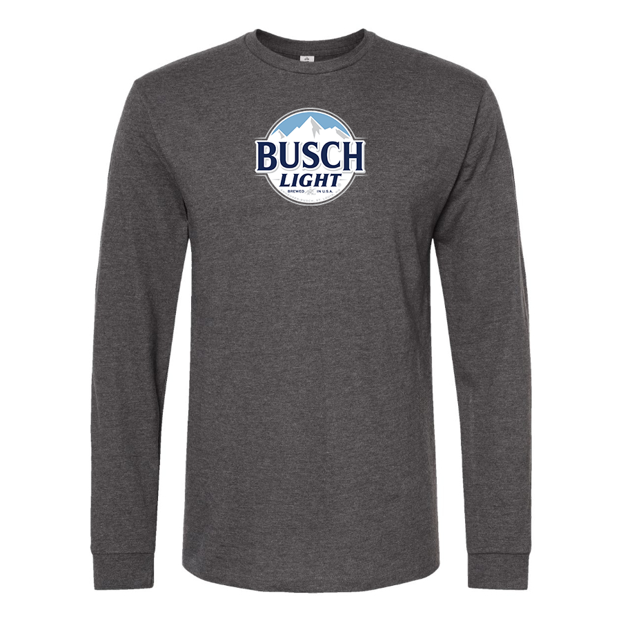 Men's Busch Light Logo Cotton Long Sleeve T-Shirt