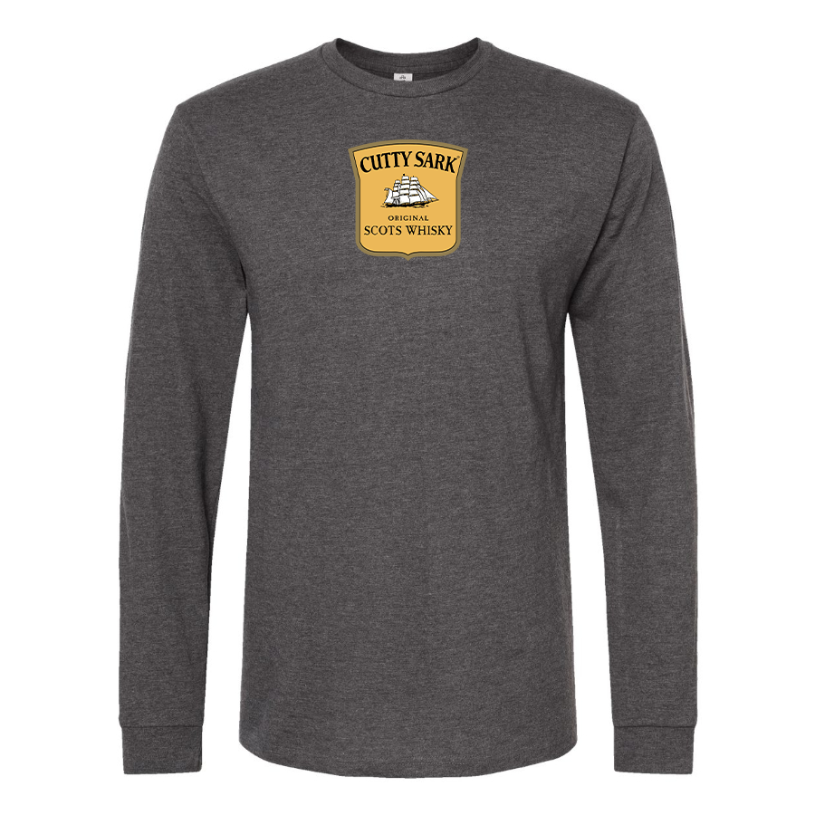 Men's Cutty Sark Logo Cotton Long Sleeve T-Shirt