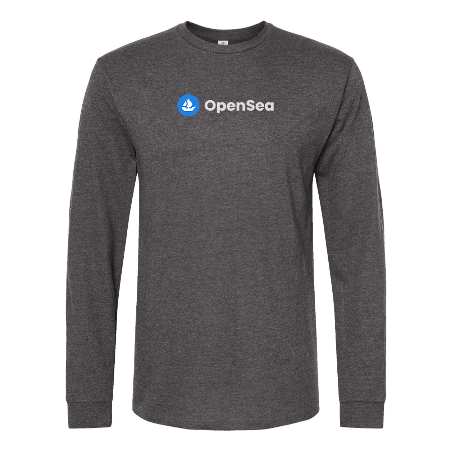 Men's OpenSea Logo Cotton Long Sleeve T-Shirt