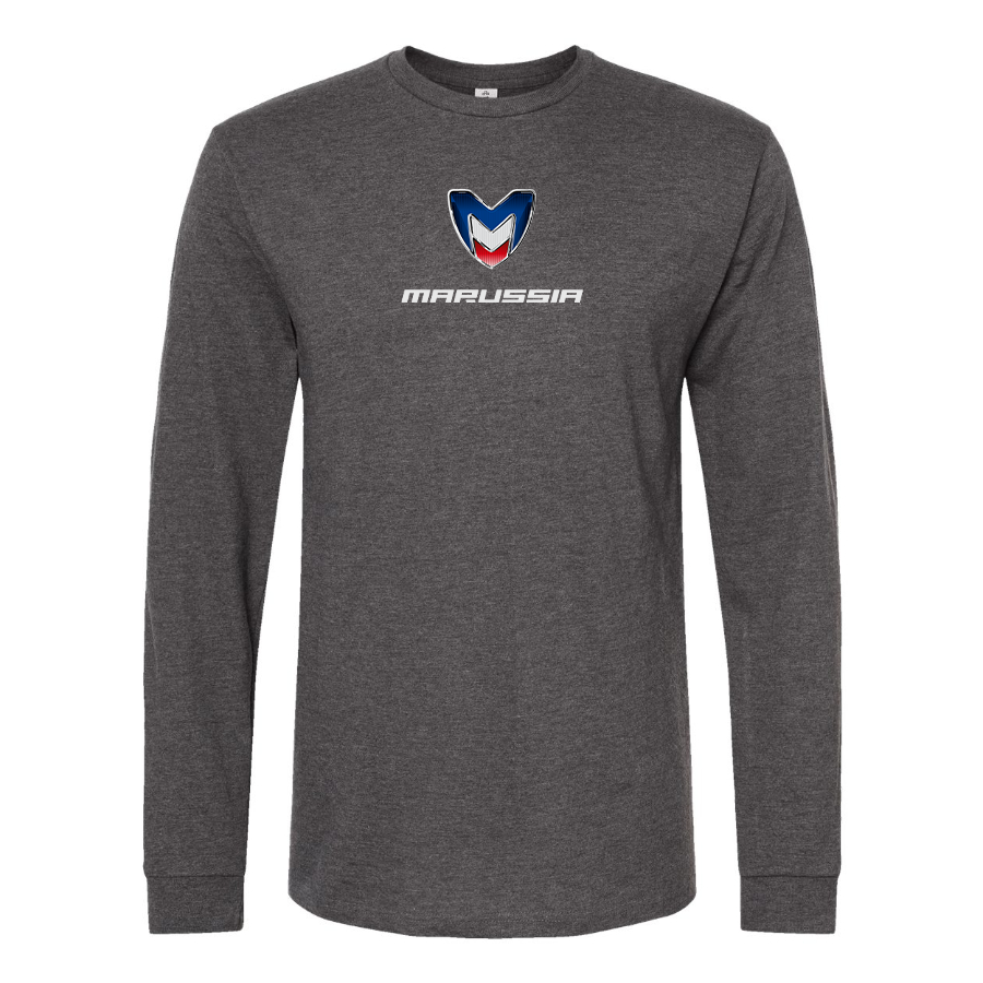Men's Marussia Motors Logo Cotton Long Sleeve T-Shirt