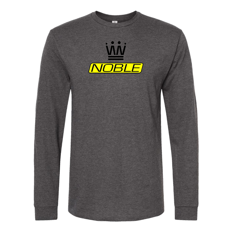Men's Noble Logo Cotton Long Sleeve T-Shirt