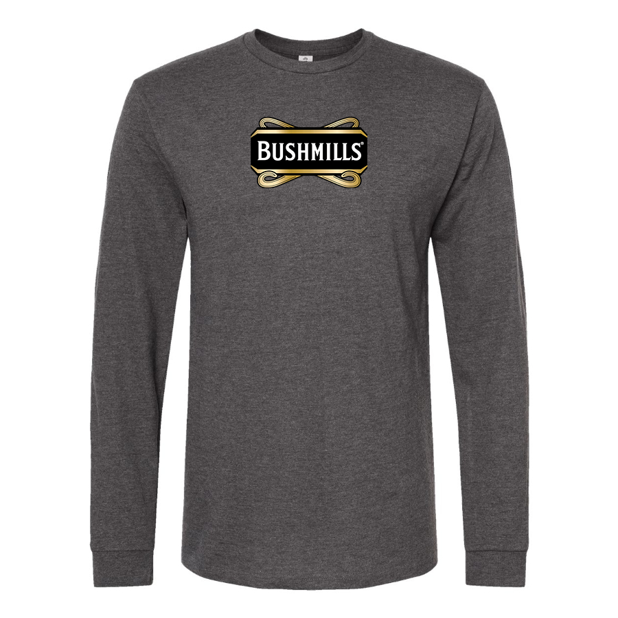 Men's Bushmills Logo Cotton Long Sleeve T-Shirt