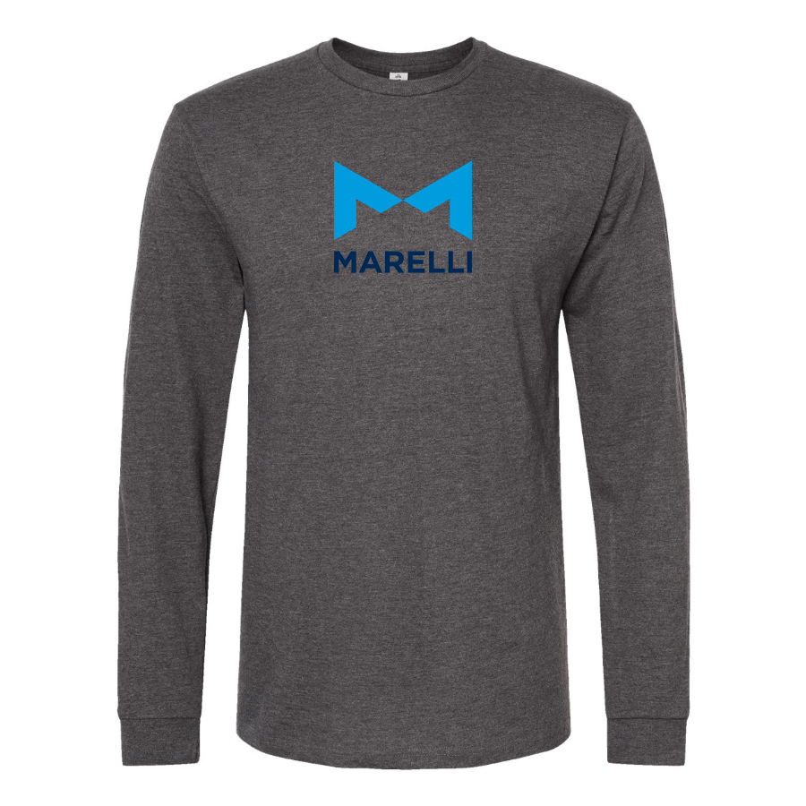 Men's Magneti-Marelli Logo Cotton Long Sleeve T-Shirt