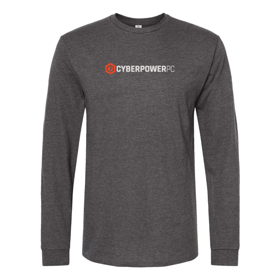 Men's CyberPowerPC Logo Cotton Long Sleeve T-Shirt