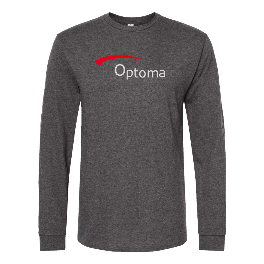 Men's Optoma Logo Cotton Long Sleeve T-Shirt