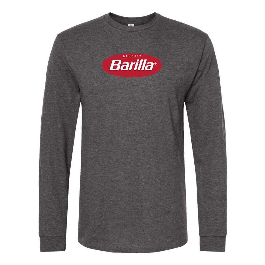 Men's Barilla Logo Cotton Long Sleeve T-Shirt