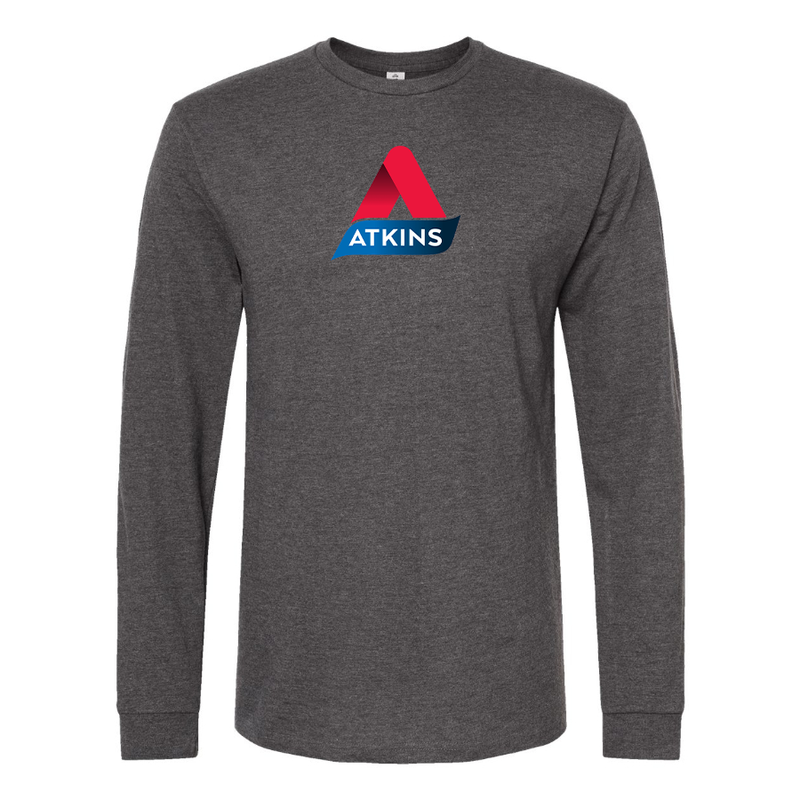 Men's Atkins Logo Cotton Long Sleeve T-Shirt