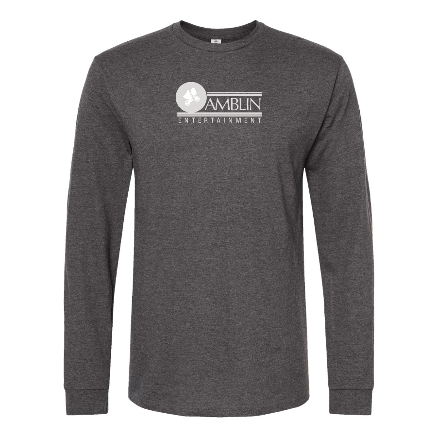 Men's Amblin Entertainment Logo Cotton Long Sleeve T-Shirt