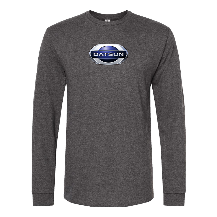 Men's Datsun Logo Cotton Long Sleeve T-Shirt