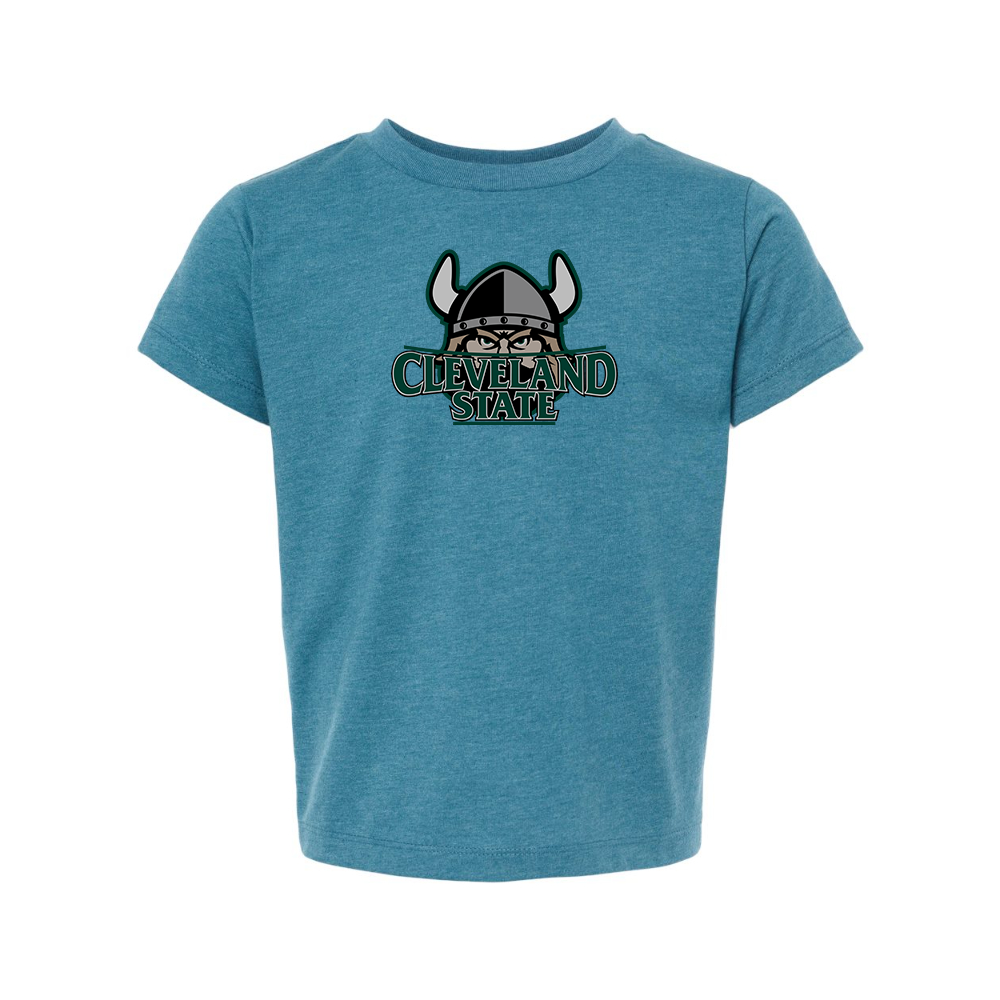 Cleveland State Vikings BELLA  CANVAS Toddler Jersey Tee