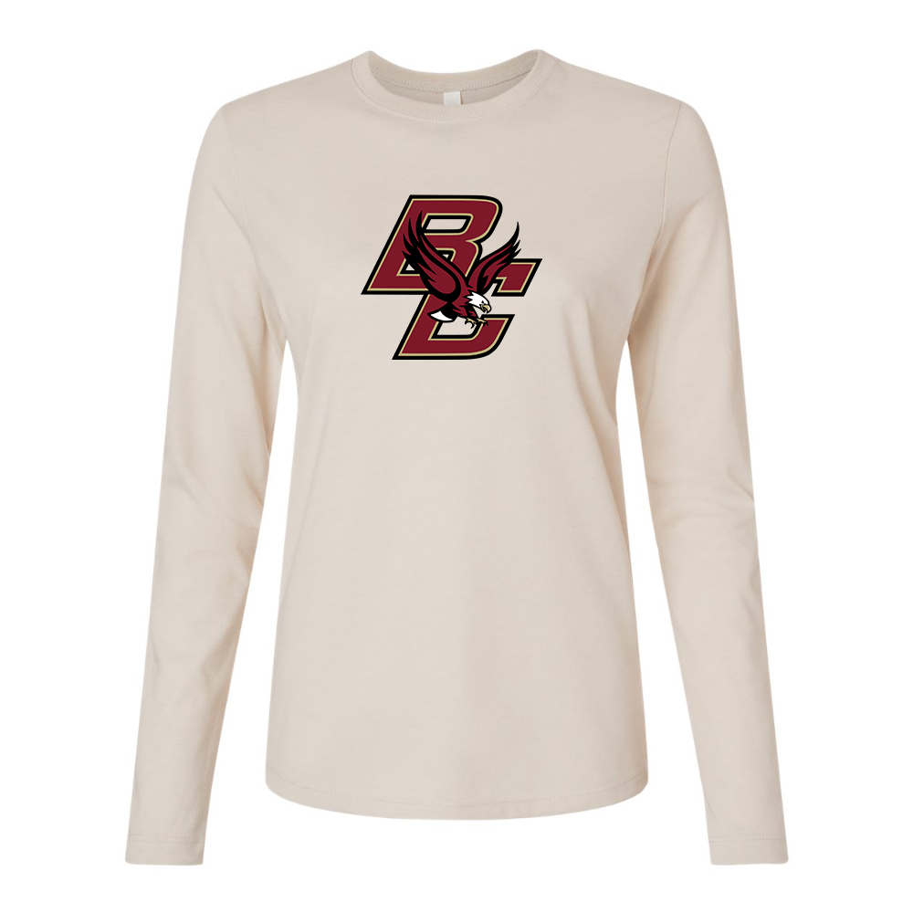 BELLA CANVAS Boston College Eagles  Jersey Long Sleeve Tee